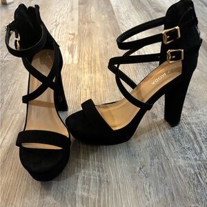 TOP Moda Black Elegant Stiletto Heels